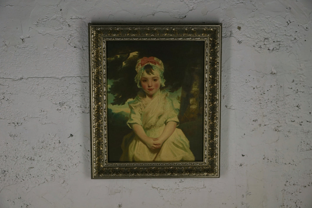 E-1007 Joshua Reynolds Painting of a Girl ca. 1770