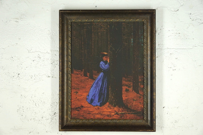 E-1015 Painting of Woman in Woods c. 1910's