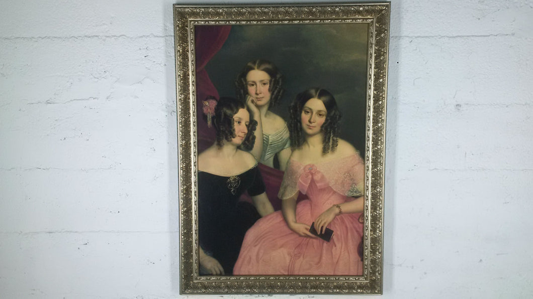 E-1048 The Three Robertson Sisters by George Theodore Berthon 1846