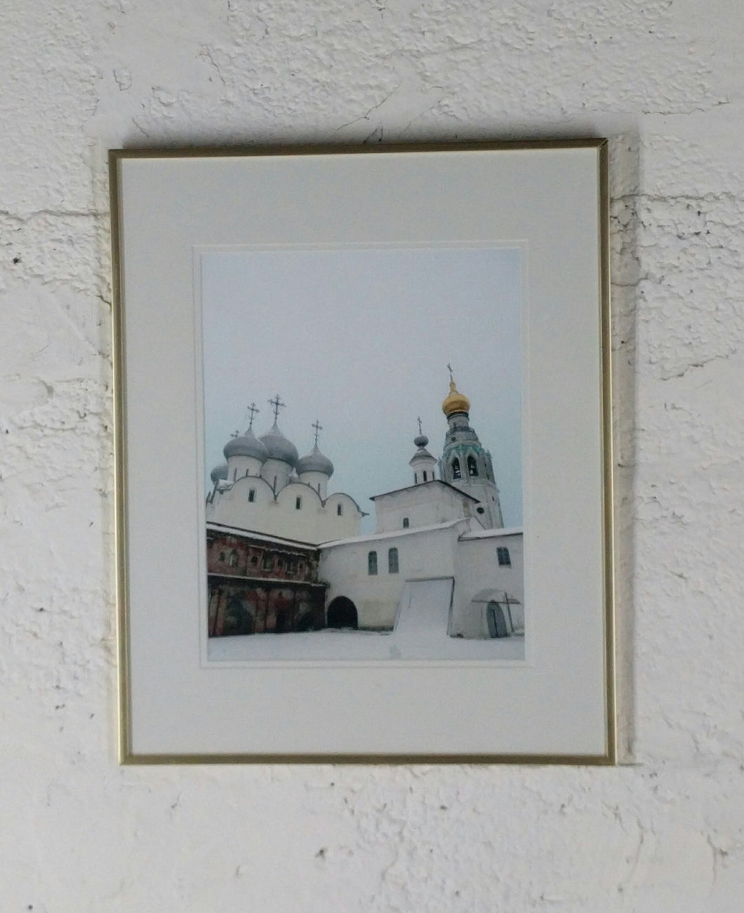 2030 Gilt Framed Photo of Eastern Orthodox Church Matte