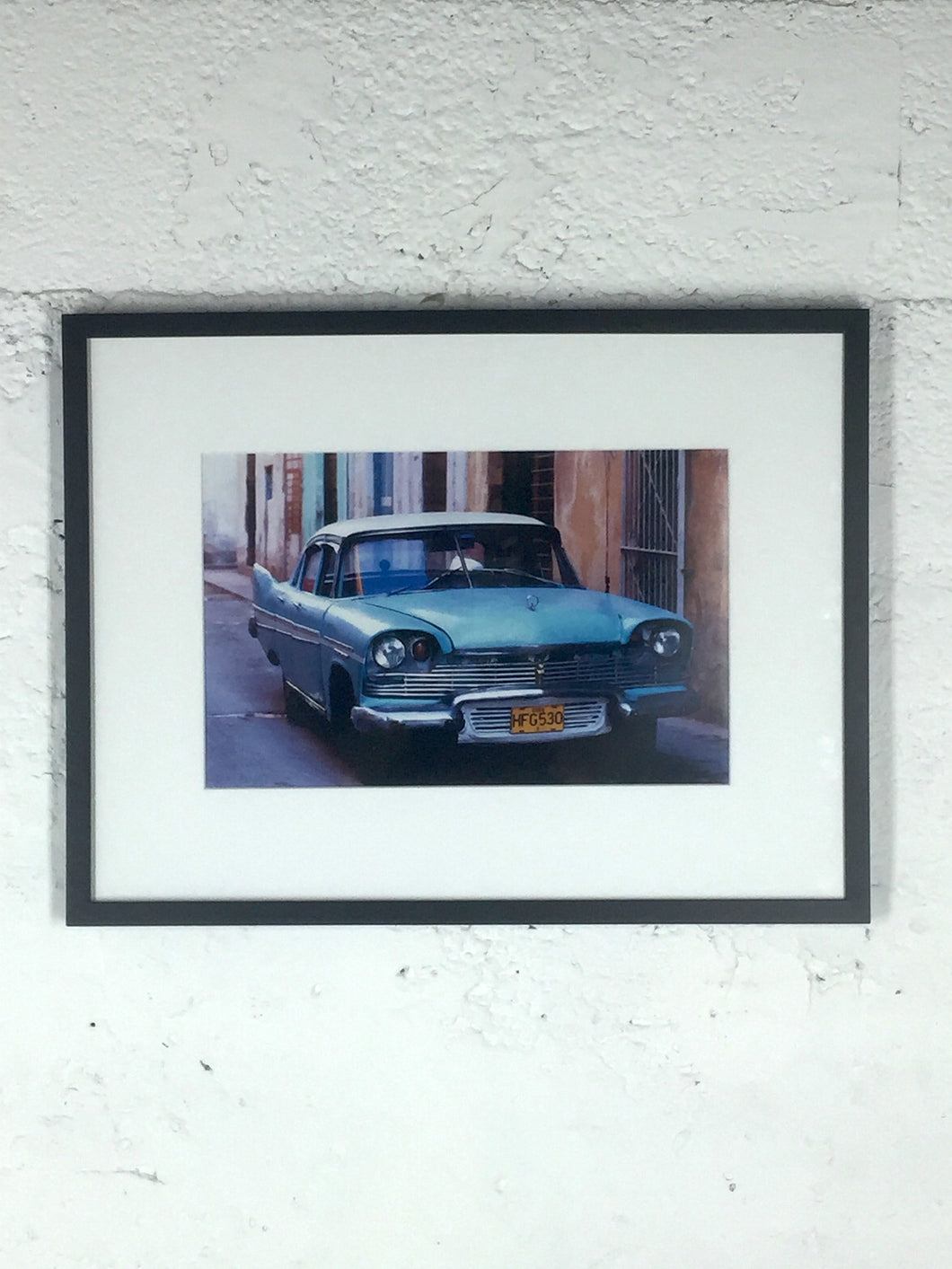 2069  Blue Vintage Car Havana Street Scene