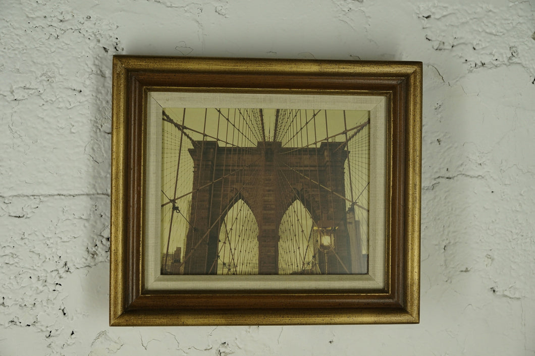 2020 - Detail Brooklyn Bridge Semi Tone Kodachrome Gold Frame