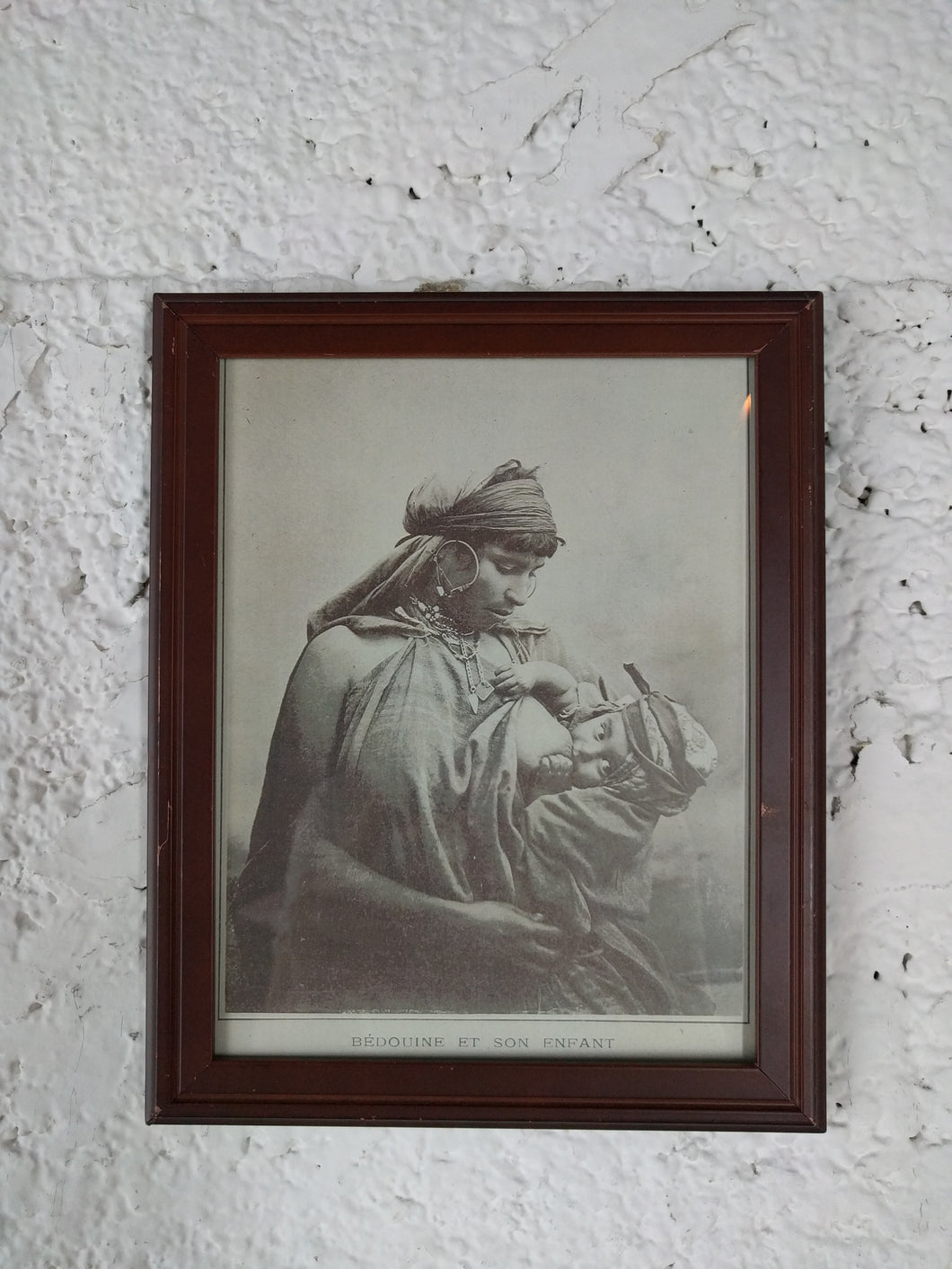 3033 Black and White Photo of Woman Breastfeeding Historical Detail