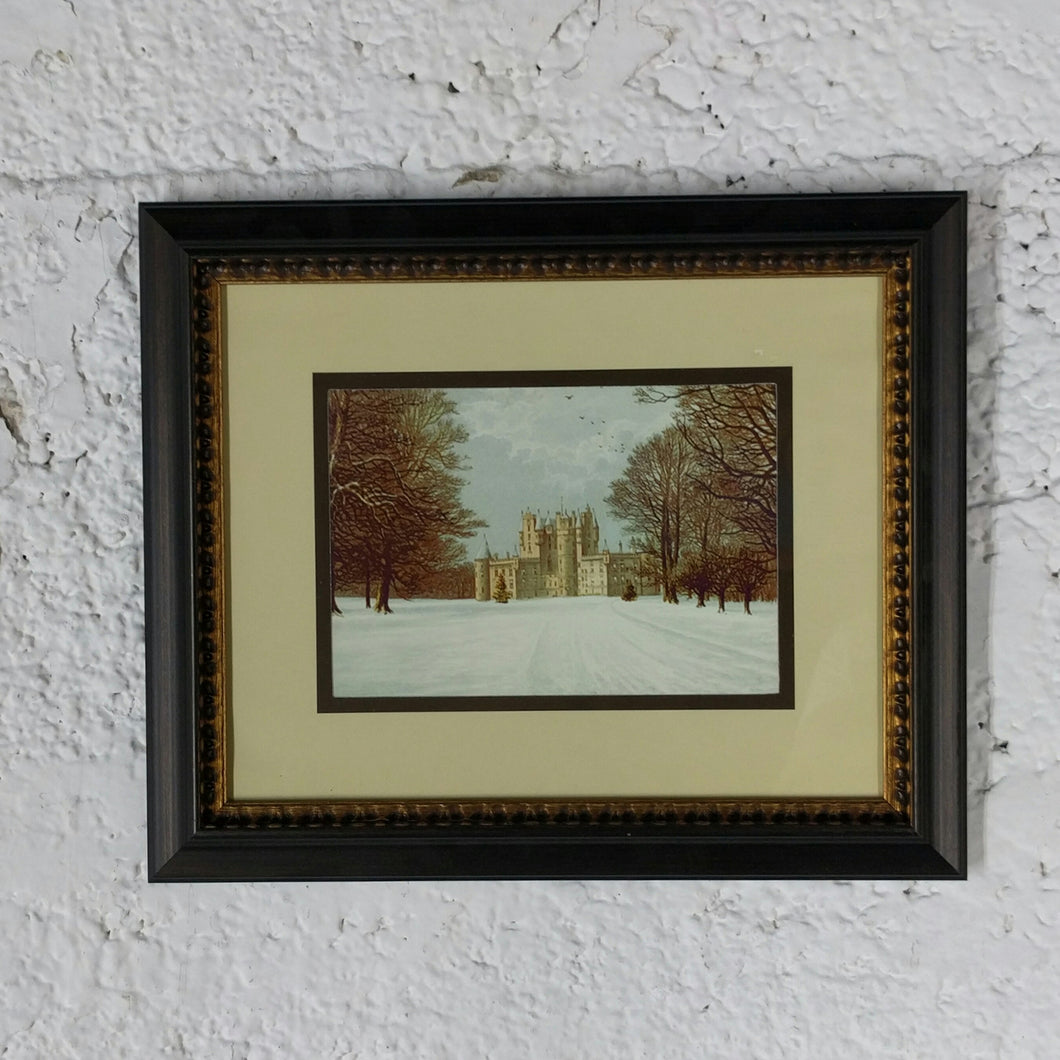 5045 Snow Covered Victorian Castle Print