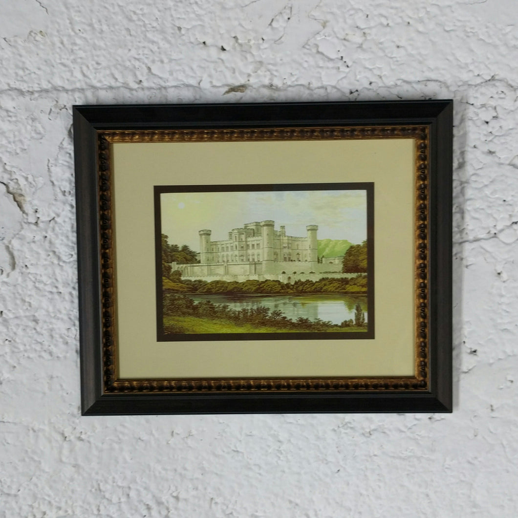 5047 Color Print of Victorian Castle With Lake