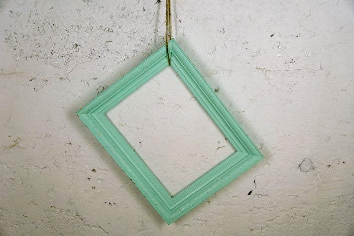 6004 Large Distressed Turquoise Frame