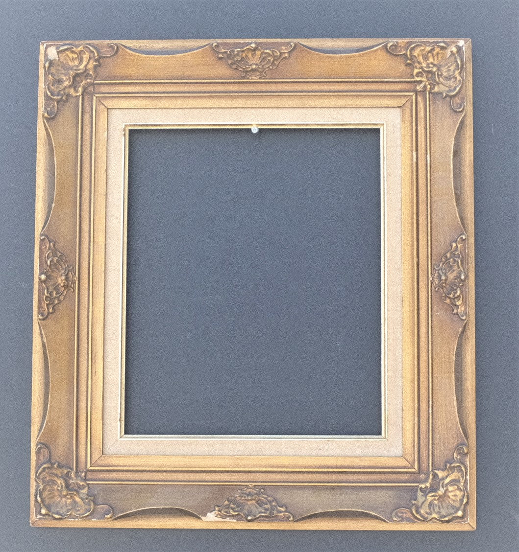 6008 Ornate Dark Gold Wooden Frame