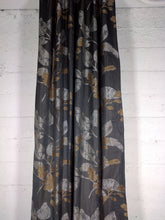 Load image into Gallery viewer, 9003 - Grey Satin, embroidered details - Rod Pocket and Back Tab
