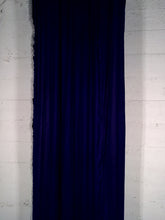 Load image into Gallery viewer, 9008 - Blue Velvet - Silver Fringe - French Pleat
