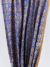 Load image into Gallery viewer, 9088 - Blue / Gold Brocade Silk - Trimmed, with Valance
