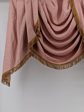 Load image into Gallery viewer, 9093 - Pink/Gold Damask - Silk - Rod Pocket, with Valance
