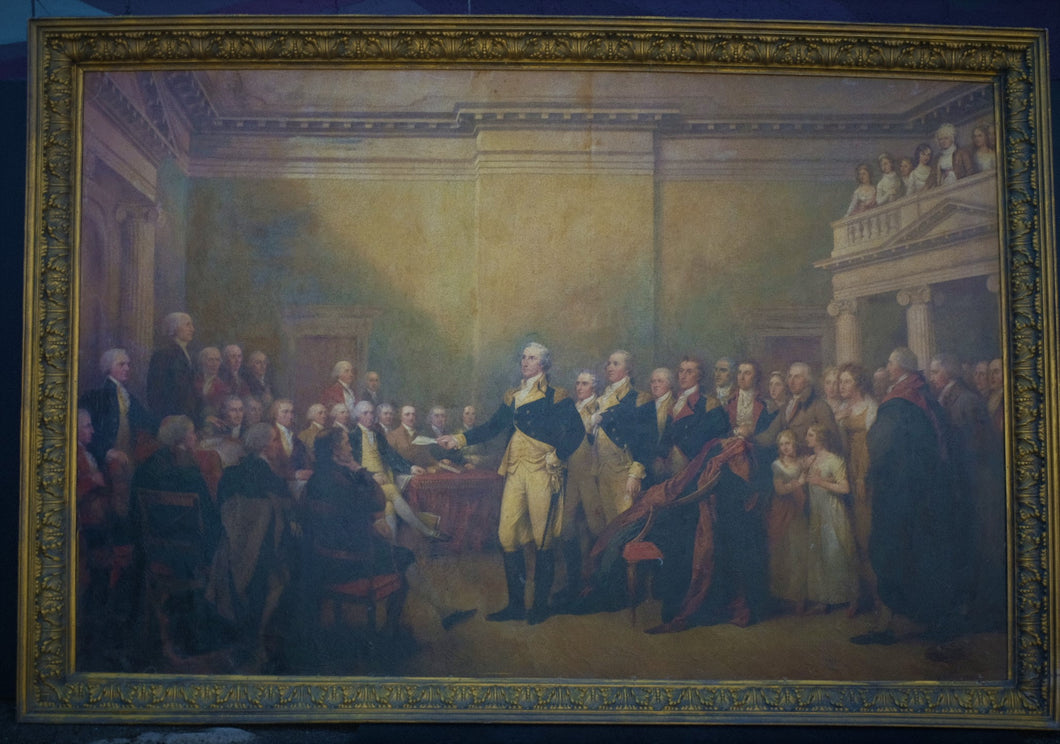 F-1035 General George Washington Resigning His Commission by John Trumbull 1824 Foam Frame