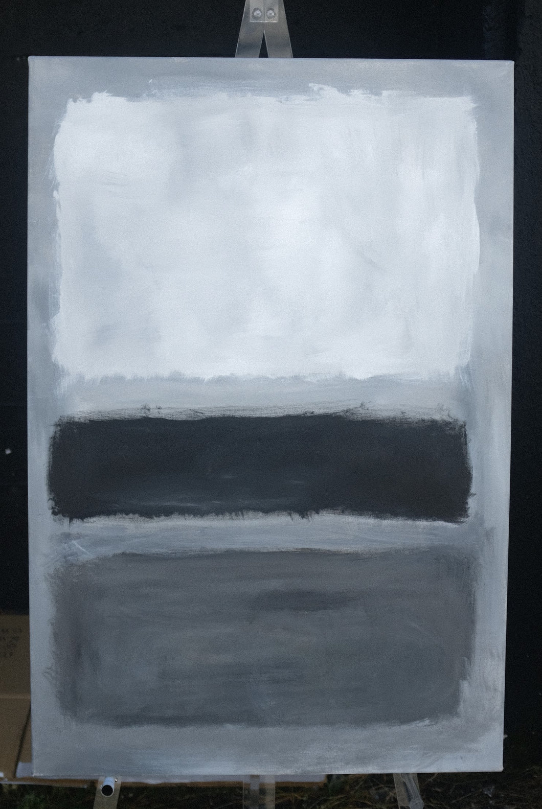 B-0072 Grey Study After Rothko #3