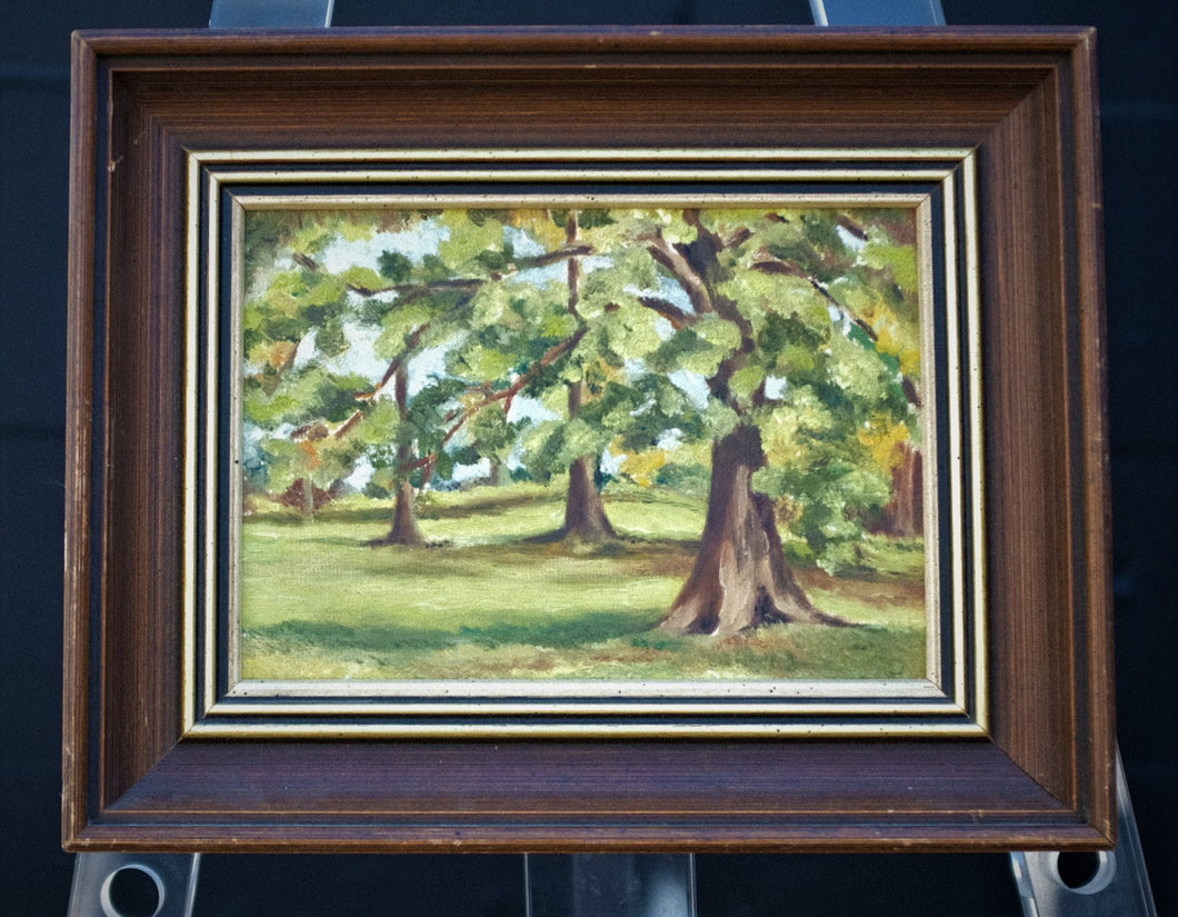 G-1037 Small Portrait of Impressionist Forest Original Work