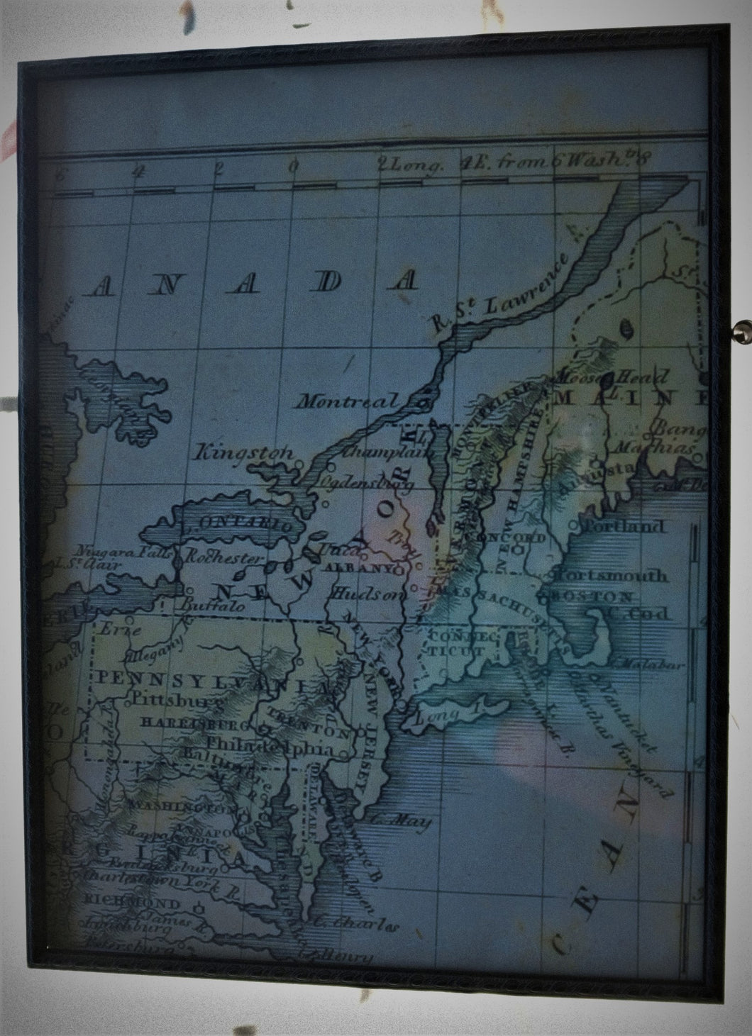 K-1001 Map of US Northeastern Seaboard