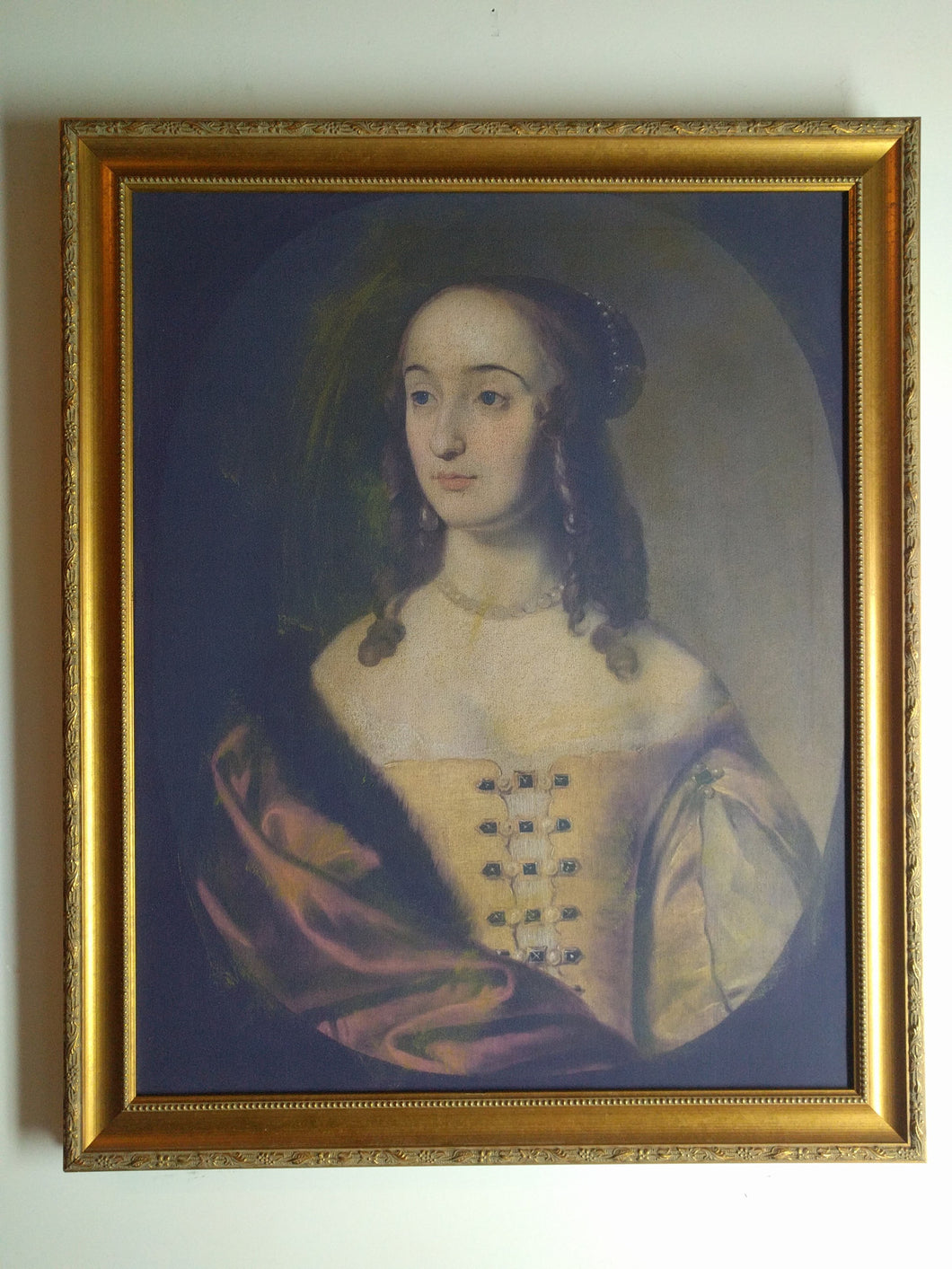 E-1074 Henriette Maria von der Pfalz by Gerrit van Honthorst 1640's