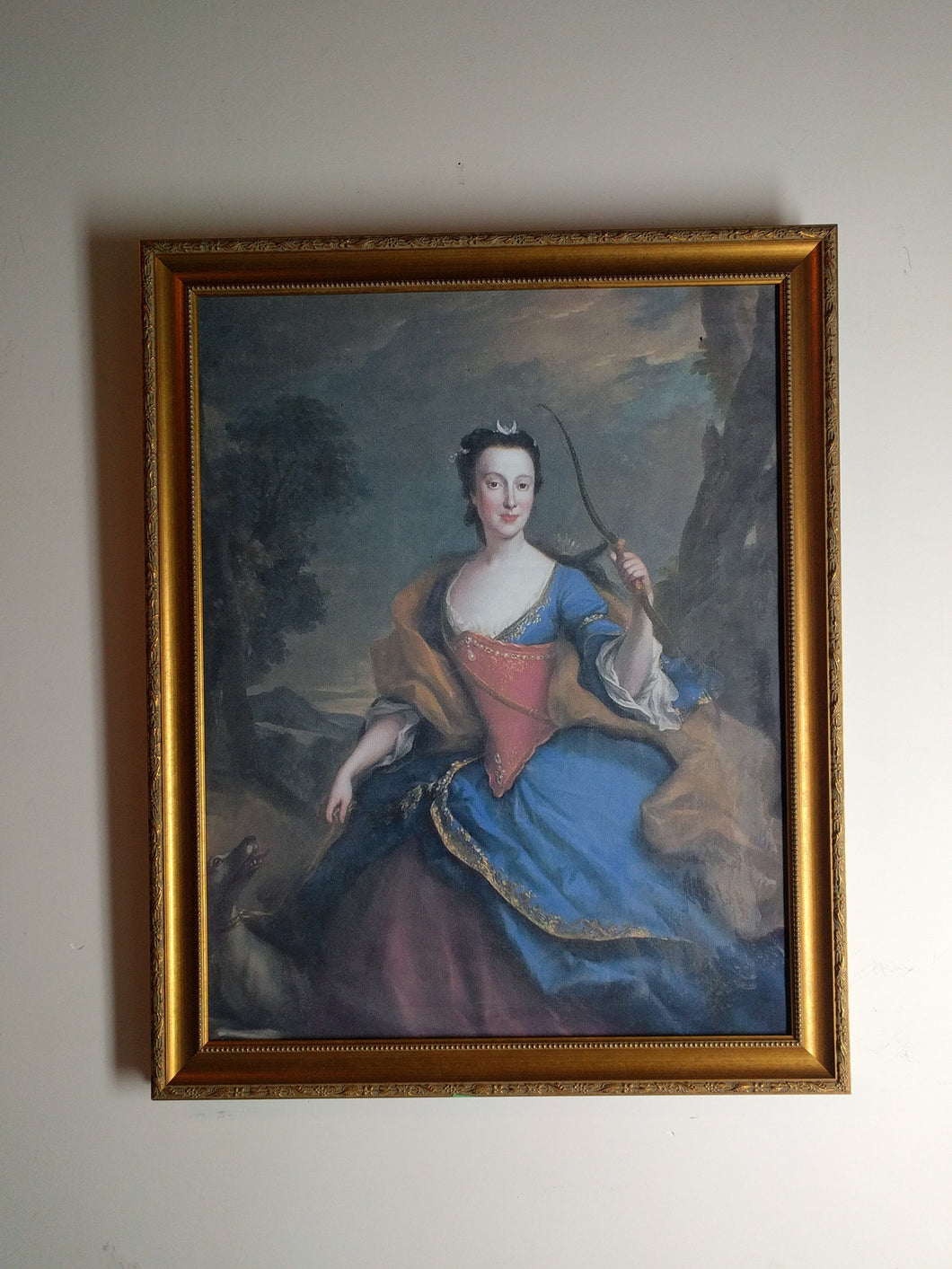 E-1075  Prinzessin Maria Anna von Sachsen (1728–1797) by Jagdgöttin Diana 1700's