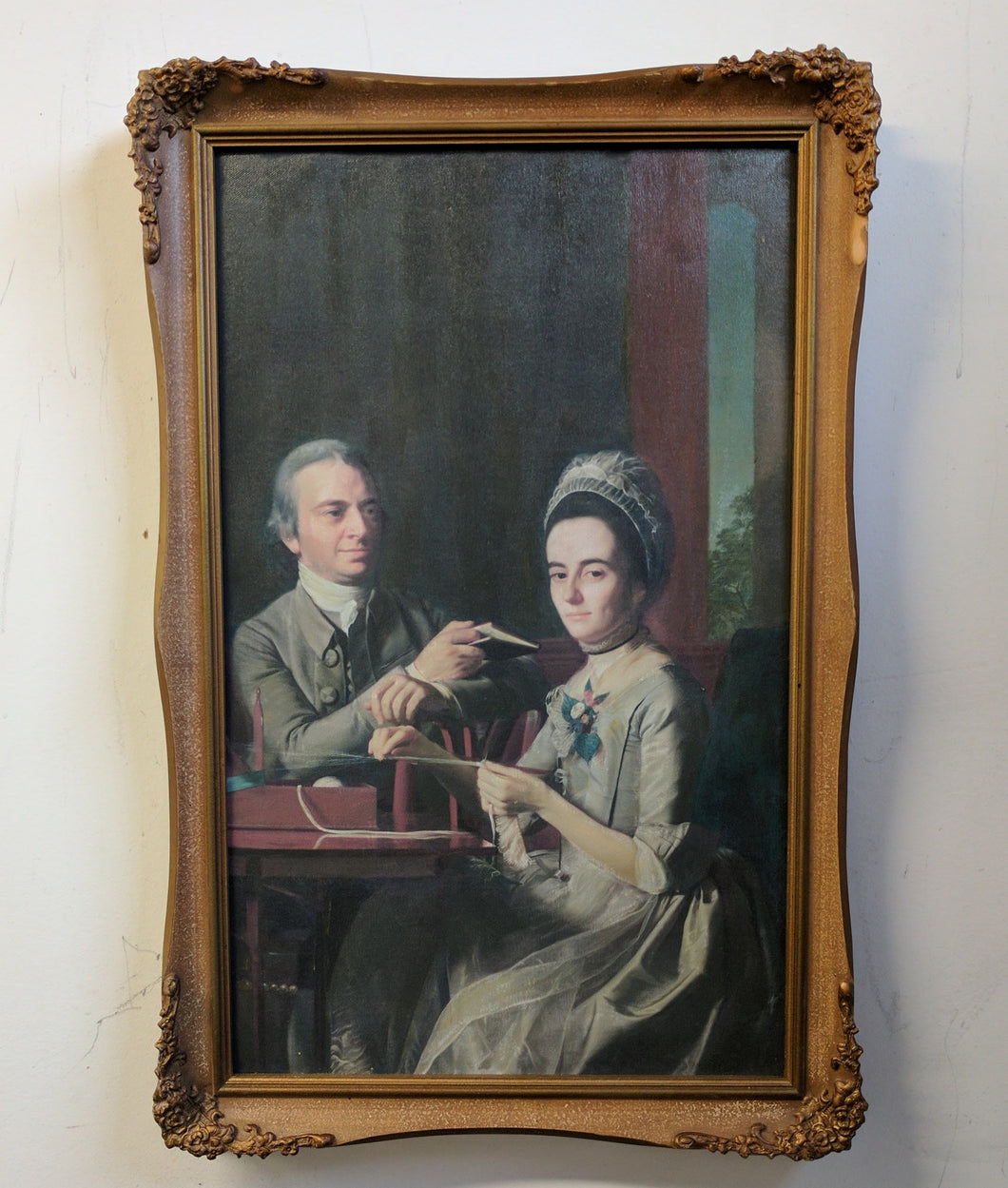D-1134 Portrait of Mr and Mrs Thomas Mifflin (Sarah Morris) by Copley 1773