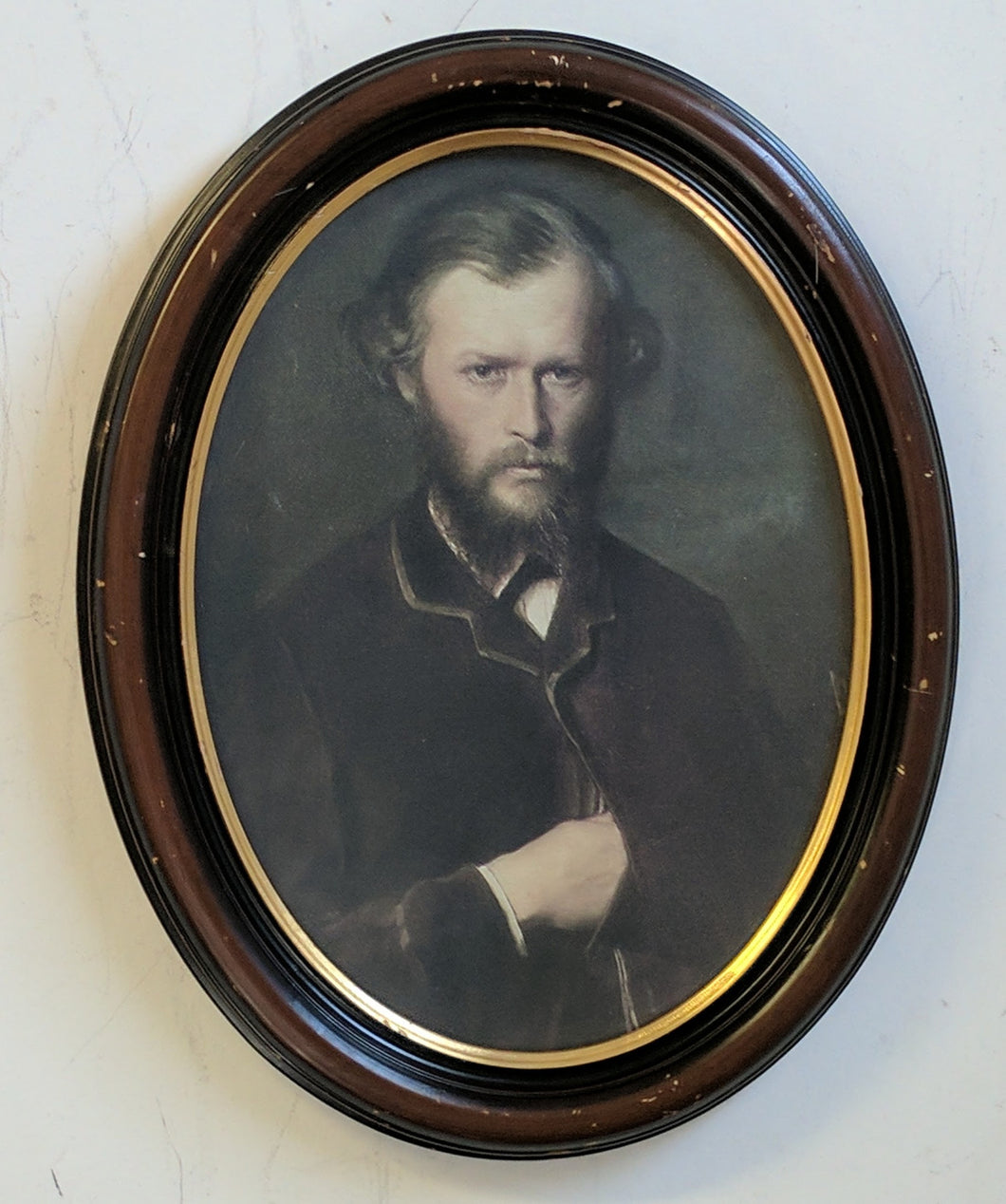 D-1156 Oval Colorized Portrait of the Founder of Glenfiddich Whisky ca 1870