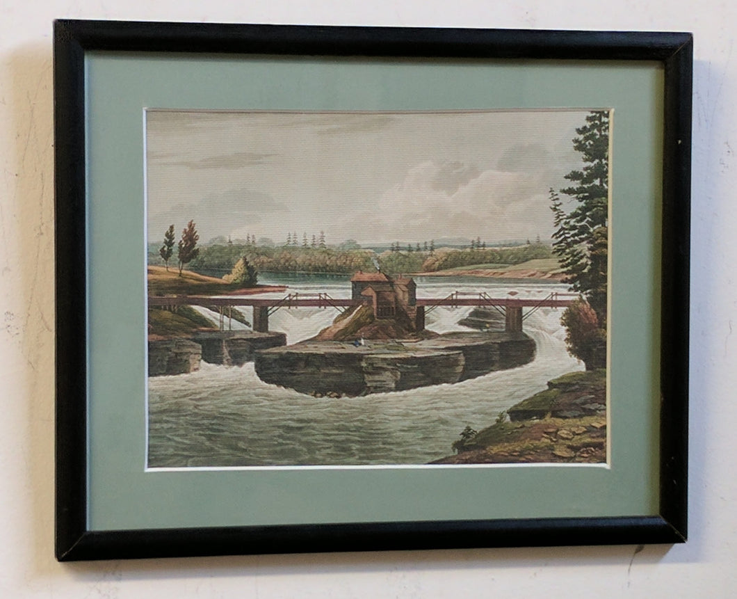 5160 Vintage Landscape of Bridge and River