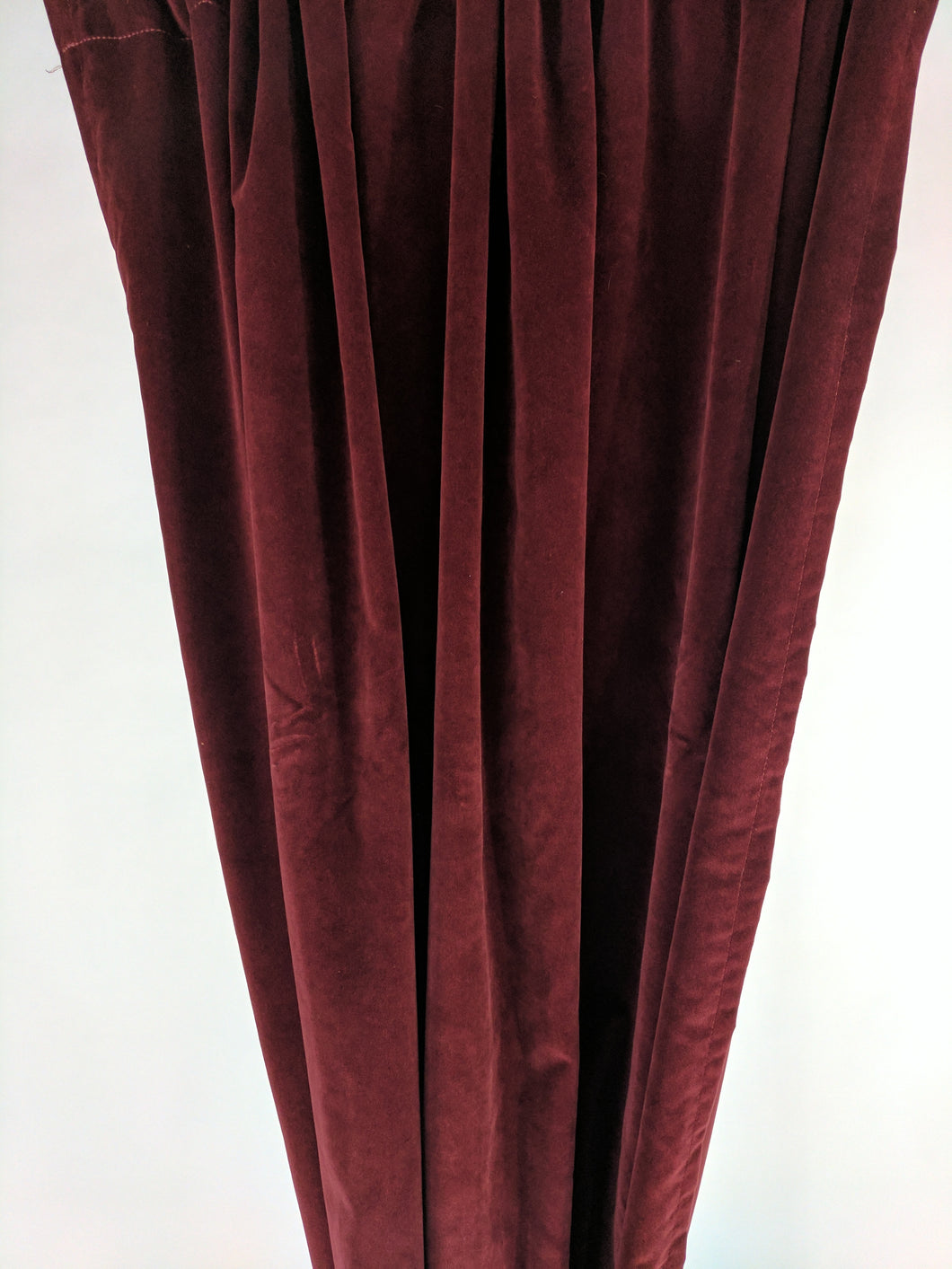 9074 - Single Panel Red Velvet - Rod Pocket