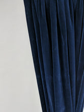 Load image into Gallery viewer, 9067 - Dark Blue Velvet - Triple Pleat - Aged (Sun Damage)
