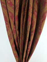 Load image into Gallery viewer, 9083 - Red/ Gold/ Burgundy Brocade - Ring Top - With gold velvet border.
