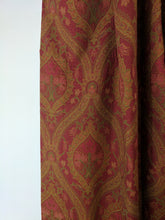 Load image into Gallery viewer, 9083 - Red/ Gold/ Burgundy Brocade - Ring Top - With gold velvet border.
