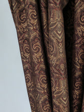 Load image into Gallery viewer, 9082 - Red/Gold/ Burgundy Brocade - Rod Pocket
