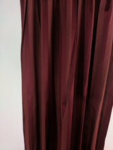 Load image into Gallery viewer, 9081 - Burgundy Silk Striped tone on tone damask - Triple French Pleat
