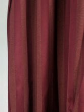 Load image into Gallery viewer, 9081 - Burgundy Silk Striped tone on tone damask - Triple French Pleat
