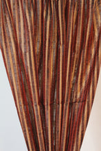 Load image into Gallery viewer, 9025 - Red/Gold Silk Striped Damask - Rod Pocket
