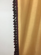 Load image into Gallery viewer, 9059 - Yellow/Gold with Burgundy tassel trim - Fully trimmed Valance available

