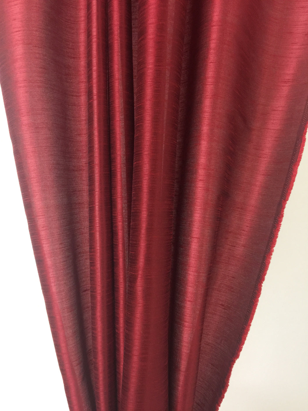 9050 - Red Silk Panels - Rod Pocket