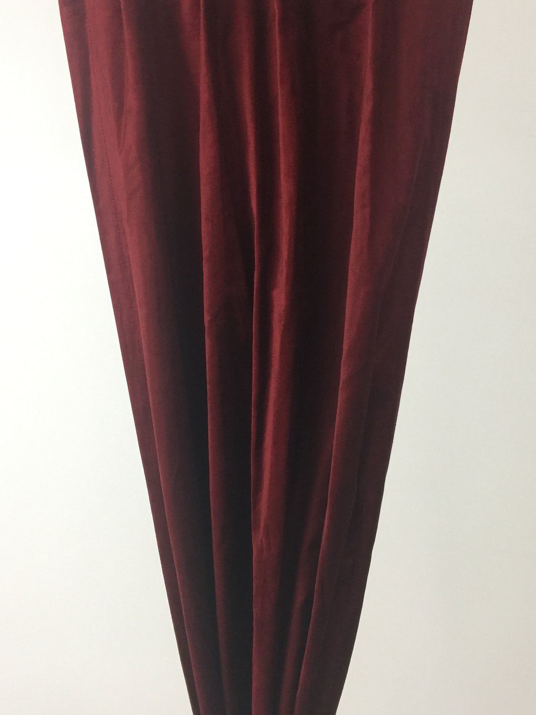 9049 - Dark Red Velvet - Triple French Pleat